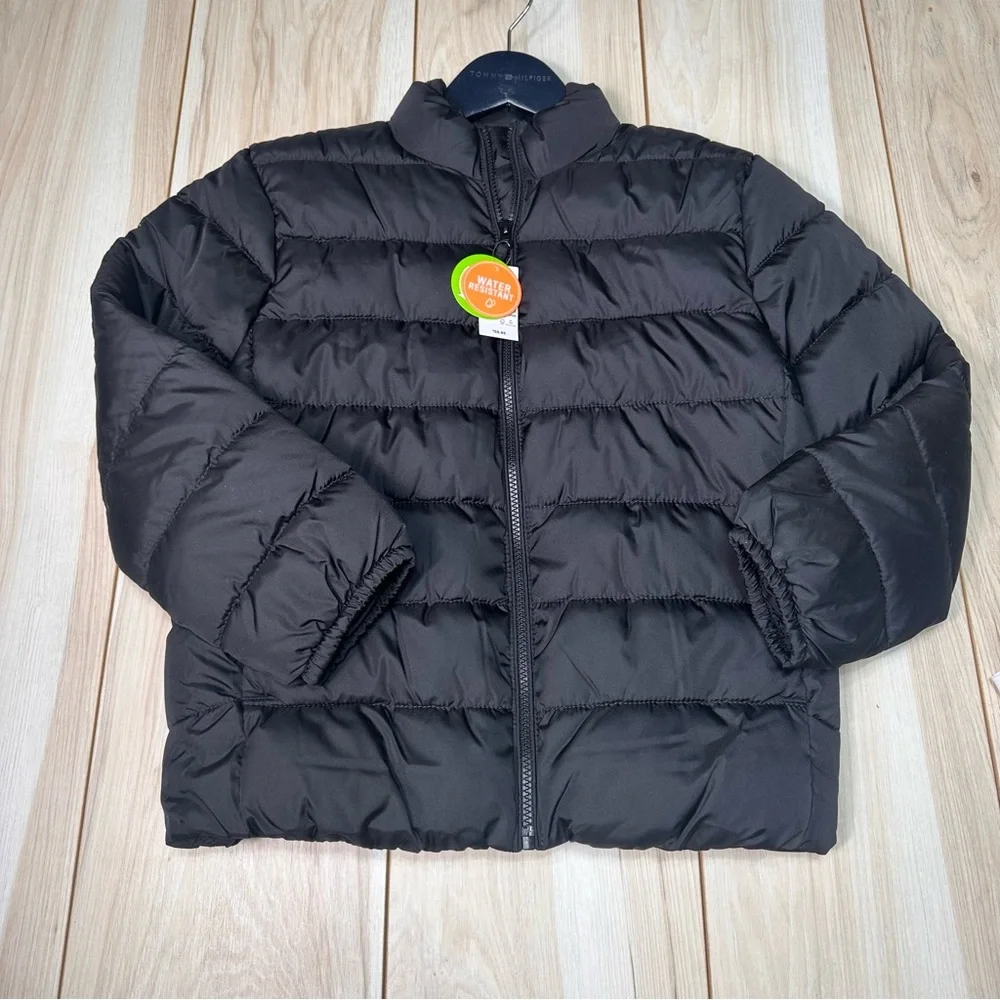 NWT‎ children’s place boys black puffer jacket size Large 10/12